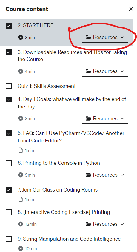 BinteBabul's tweet photo. @PranayShelke7 @yu_angela Hey, did you purchase the course already? You should be finding all the resources once you purchase and start the course. Every lecture video has its resource in individual video tab. The screenshot below shows what I mean. https://t.co/BXTVt2Gbu6