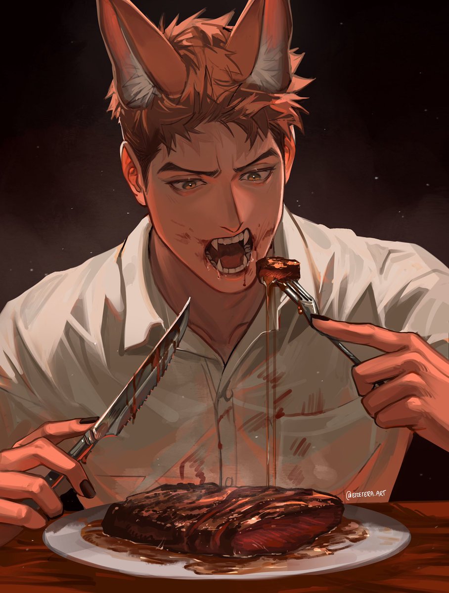 「A messy eater 」|Tec is a natural disasterのイラスト