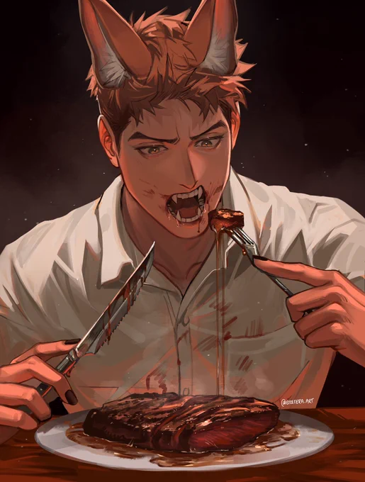A messy eater 
