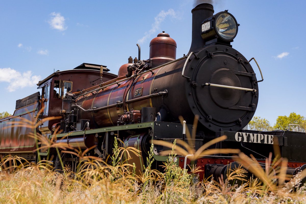 MVRattler's tweet photo. In partnership with Queensland Rail, the Mary Valley Rattler has had the privilege of being custodians of the C17 Locomotive 974 fondly known as the ‘Brown Bomber’ since 2018.
 
Now due to return to the QR Heritage workshop for its routine 5-year major inspection.

Continued… https://t.co/BEkI8gZgRQ