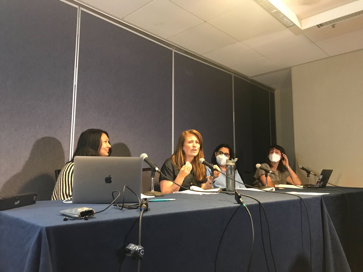 USFWC's tweet image. #UnionCoop organizers shared amazing stories at the @labornotes &amp;amp; @RU_SMLR session “Union Co-ops vs Racial Capitalism” on reimagining public safety, fighting back against wage theft, protecting immigrant workers &amp;amp; more. What were your favorite moments from #LaborNotes2022?