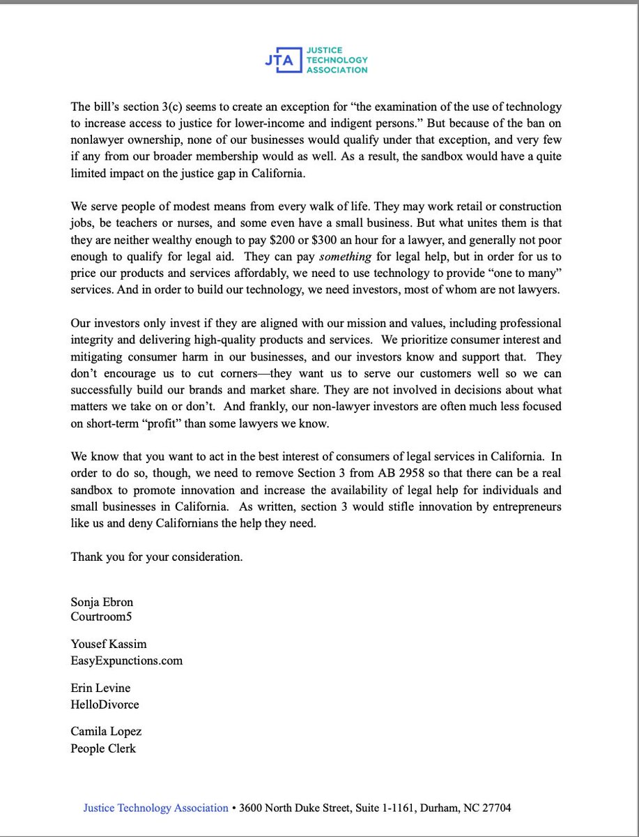 Justice Technology Association tweet media