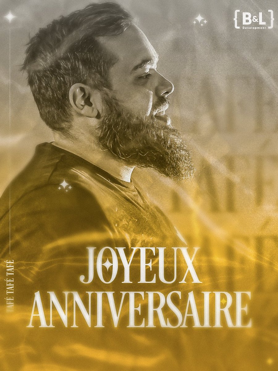 B&L Development (@bl_development) on Twitter photo Homme de l'ombre, il prend soin des joueurs <a href="/MirageElyandra/">Mirage Elyandra</a> au quotidien! On souhaite tous un Joyeux Anniversaire à <a href="/Tafe_ca/">Courtial Anthony</a> !!! 🥳🎂 Homme de l'ombre, il prend soin des joueurs <a href="/MirageElyandra/">Mirage Elyandra</a> au quotidien! On souhaite tous un Joyeux Anniversaire à <a href="/Tafe_ca/">Courtial Anthony</a> !!! 🥳🎂