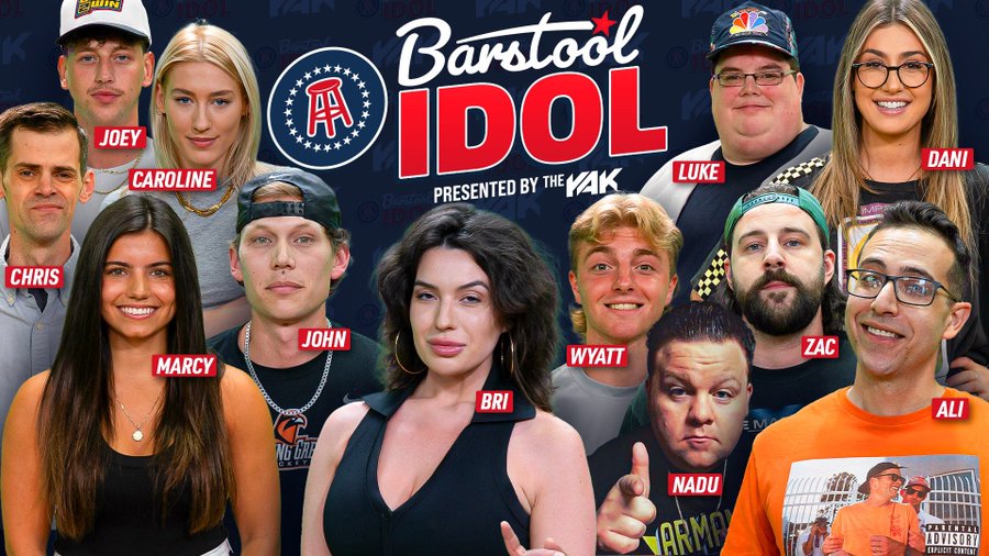 Barstool Sports on Twitter "Meet The 12 Barstool Idol Contestants
