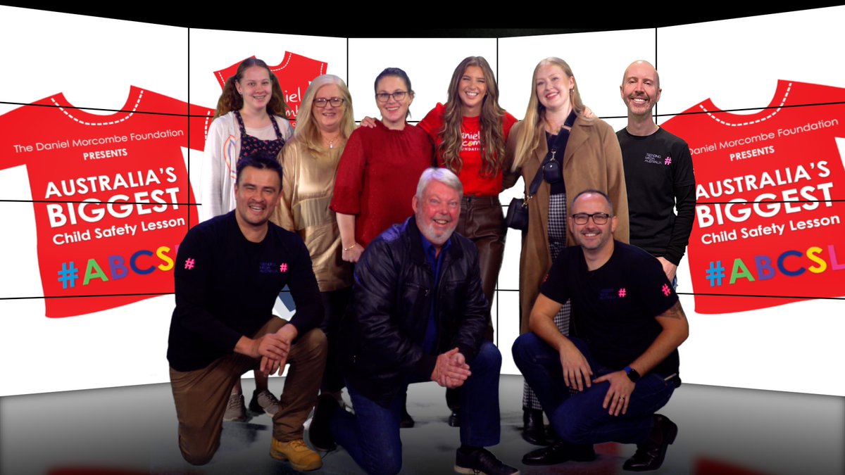 TrendingMediaAU's tweet photo. We’re honoured to be working with @BruceMorcombe &amp; @DeniseMorcombe to produce ‘Australia’s Biggest Child Safety Lesson’ for the @DanielMorcombe https://t.co/WDsRNryZ3t