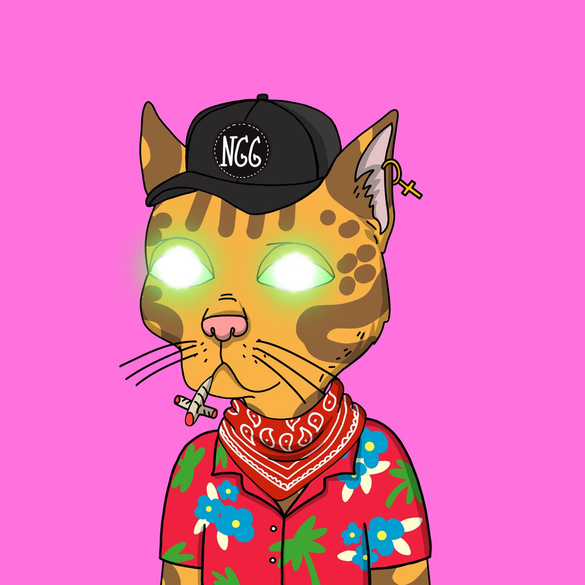 Its official I was stuck in an elevator for an hour at #NFTNYC2022  !!  SHOW US where you are at here in NYC!!!  First one to take a selfie with where you are at in NYC gets this CAT!  Mint is LIVE!!! ngg-cats-mint.vercel.app  .099 SOL....#NFTNYC   #SOL #GangGang