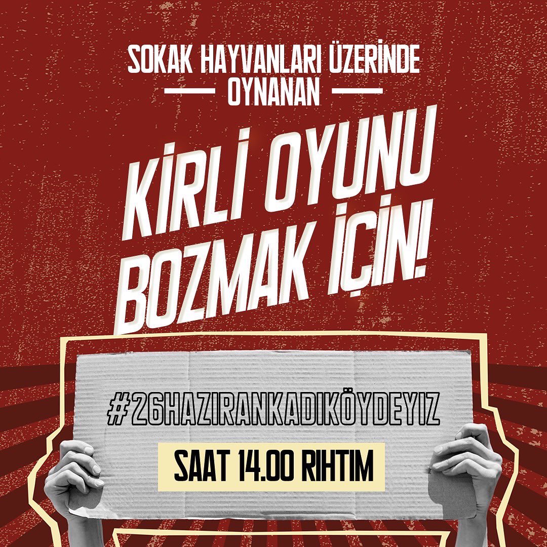 PawGuardsGlobal's tweet photo. Herkese duyurun! 100 den fazla STK 1000lerce Yaşam Hakkı Savunucusu, Hayvana ve Hayvansevere şiddeti durdurmaya geliyor. Barınak adı verilen ölüm kamplarına, usülsüz toplamalara dur demeye geliyor. 

Sokak hayvanları üzerinden oynanan bu kirli oyuna dur de  #26HaziranKadıköydeyiz https://t.co/X4XM6rEttE