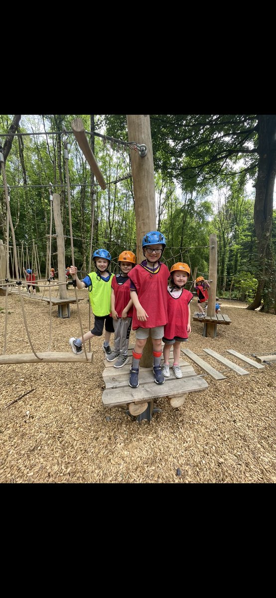 MsDDoyleBNS's tweet photo. We had so much fun on our school tour to Castlecomer last week. We did high ropes, bouncing nets, became bug dectectives🔍 and lots more @BallaghkeeneNS @AmandaHanrahan5 https://t.co/W2rdjmed2C