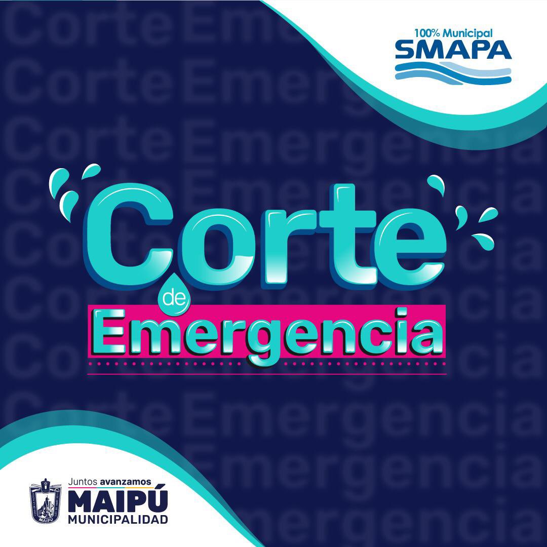 SMAPA_MAIPU's tweet photo. Se informa corte de suministro de emergencia en Lumen N°4231, por reparación de rotura de matriz. 
La suspensión del servicio se extenderá entre las 17 hrs. y  las 19 hrs., afectando un total de 150 arranques aprox.

Cuartel del corte: 
Lumen Los Ministros Los Cancilleres https://t.co/mStQcsklPF