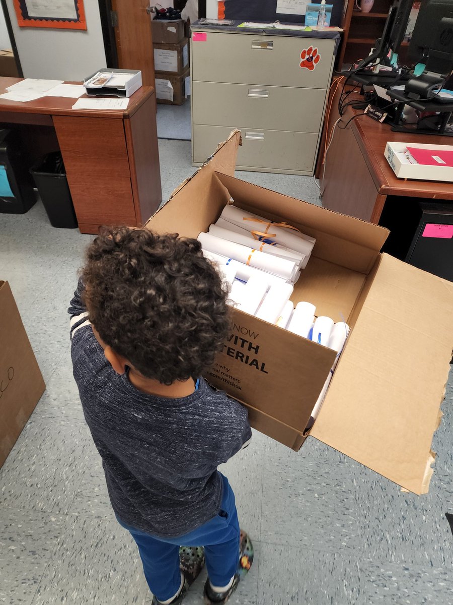 Very excited about tomorrow's 8th grade moving up ceremony.  Happy to have great helpers to set up today!