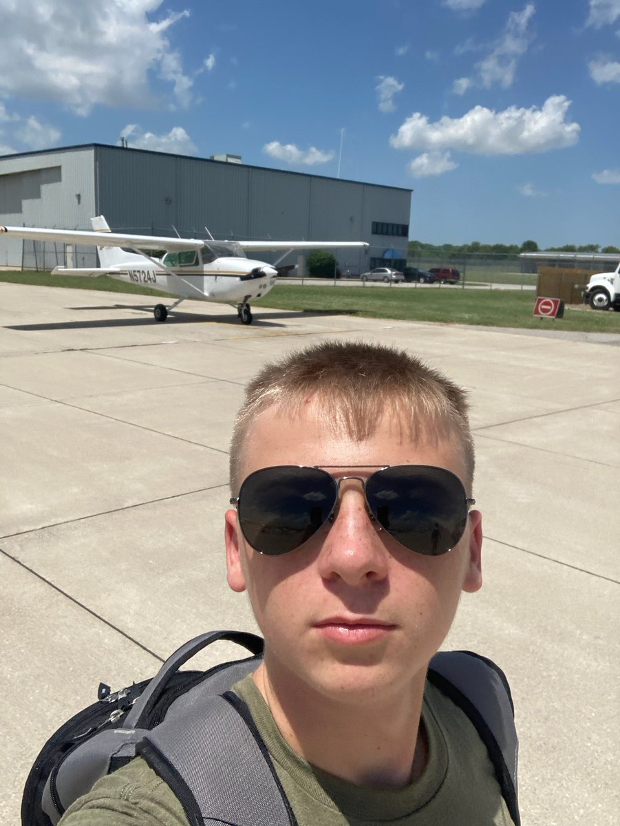 FHS_AFJROTC's tweet photo. First solo for Jason Tomasetti yesterday at Purdue University Flight Academy in Indiana!  We’re proud of you! https://t.co/mSgeg4PxEF