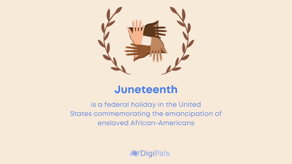 Digi_Pals's tweet photo. #juneteenth 

Celebrate the Day of #freedom 

Recognition 
Restoration
Celebration https://t.co/IpGgbCXYX5