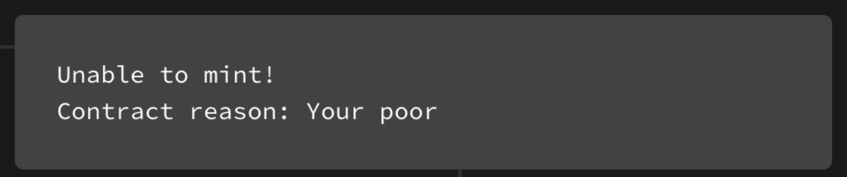 mintdotfun's tweet photo. too soon, error message https://t.co/A3SpLsB9nz