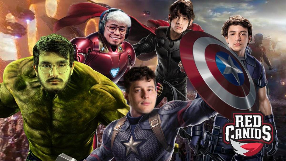 sam_rukasu's tweet photo. eu fiz uma coisa.
RED Vingadores
Capitão @Grevthar
@titannlol1 de Ferro
@Aegislol1, o Deus do Trovão
@jojooolol Arqueiro
e obviamente...
@guigolol_ ESMAGA!
@REDCanids 😳👉👈
#GoRED #Aegisday #GuigoSmash https://t.co/2z0R4DOwQr