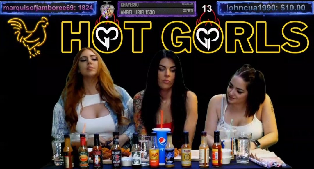 Gp Tv Girlsplay On Twitter Join In And Watch The Girls Eat Some Spicy Wings On Twitch😎