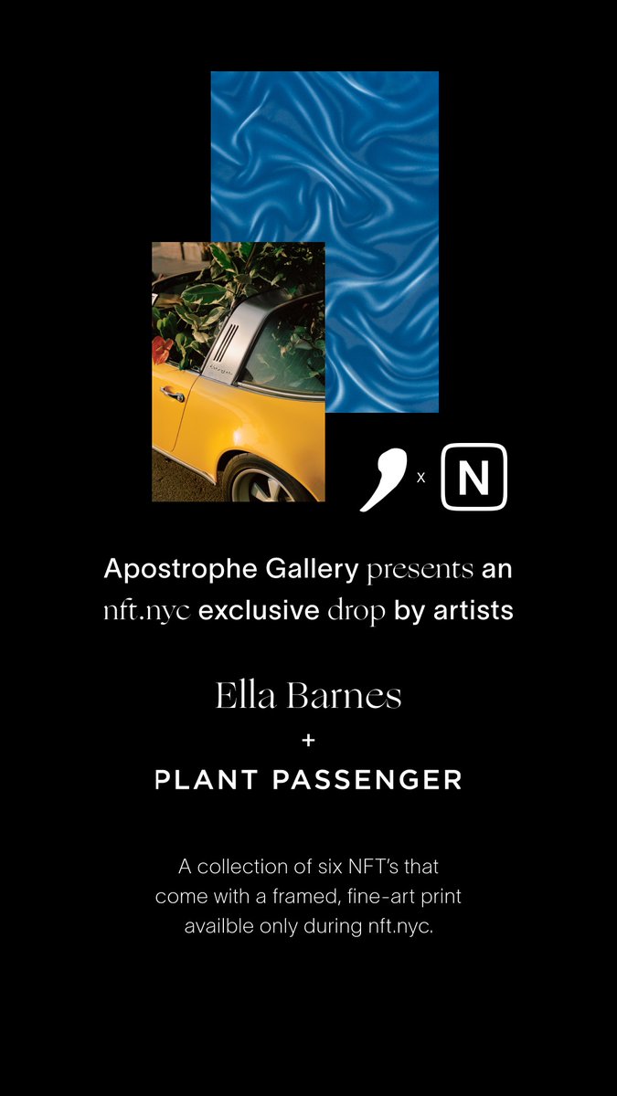 AND WE ARE LIVEEEE! Our first ever NFT + physical drop with <a href="/ellabarnesart/">ellabarnesart.eth</a> <a href="/plantpassenger/">PLANT PASSENGER</a> <a href="/niftygateway/">Nifty Gateway Studio</a> #NFTNYC #NFTNYC2022