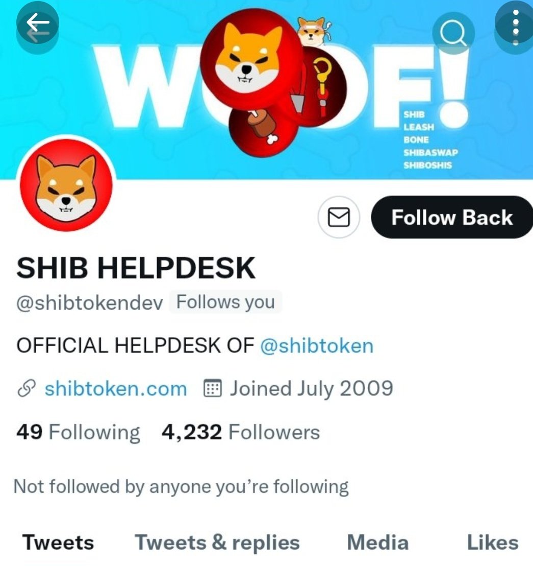 #SHIBARMY Warning

There is no official "Help desk" for Shiba Inu and there never will be on twitter. Never give your personal information to anyone

Stay safe guys