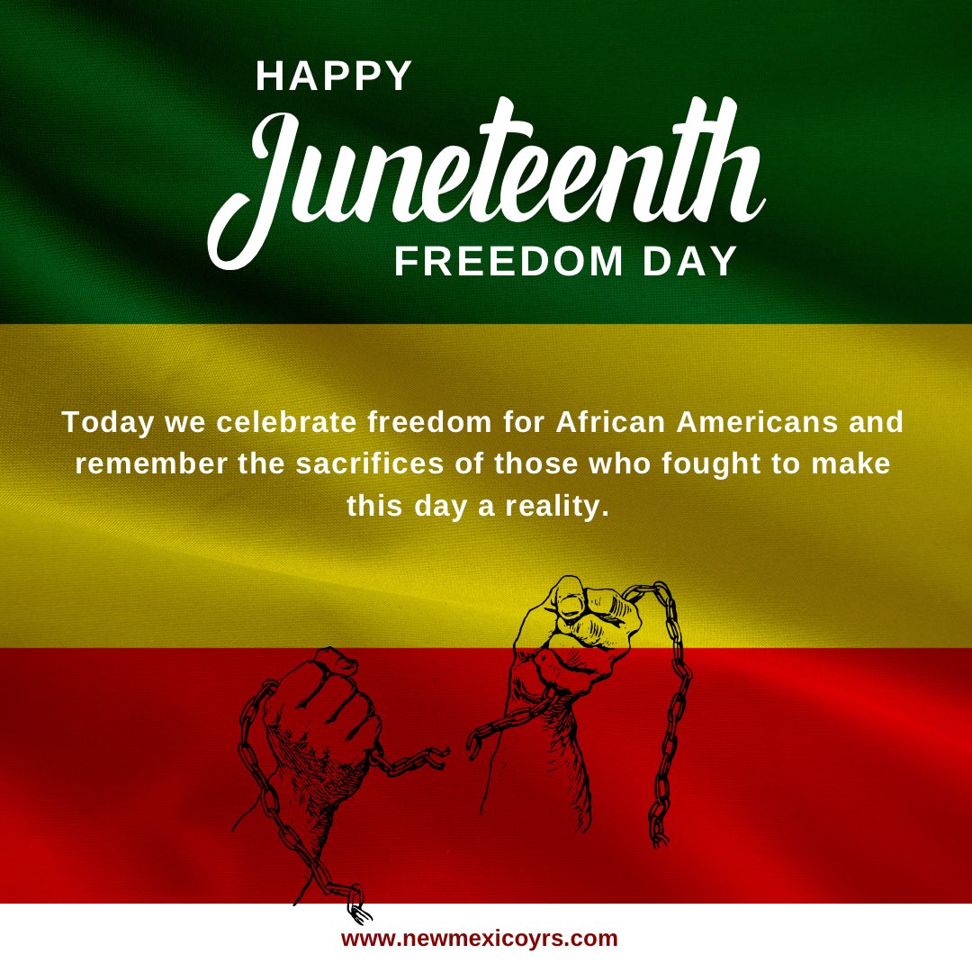 Happy Juneteenth. Today we celebrate and remember. #Juneteenth #nmpol