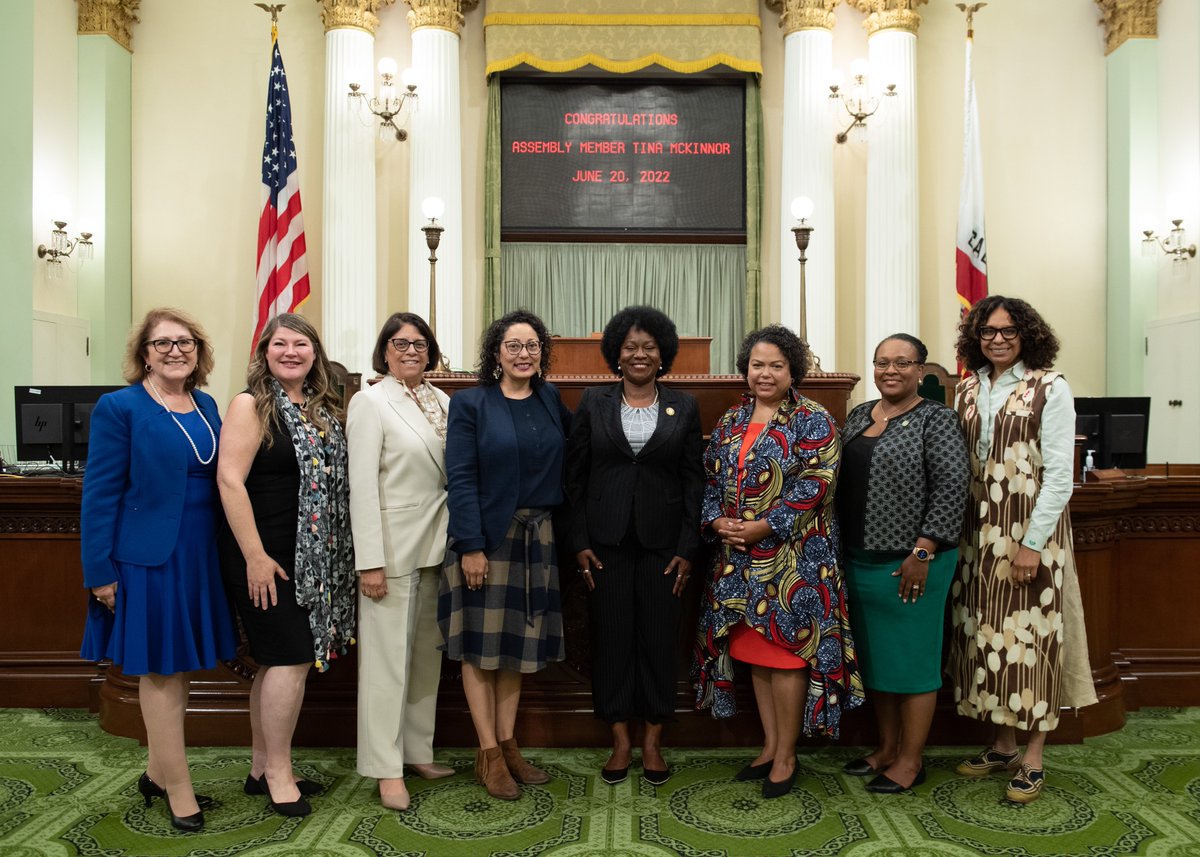 CaWomensCaucus's tweet photo. Congratulations, @AsmTinaMcKinnor! Welcome to the State Legislature and to the @CaWomensCaucus. https://t.co/RorL7vruZs
