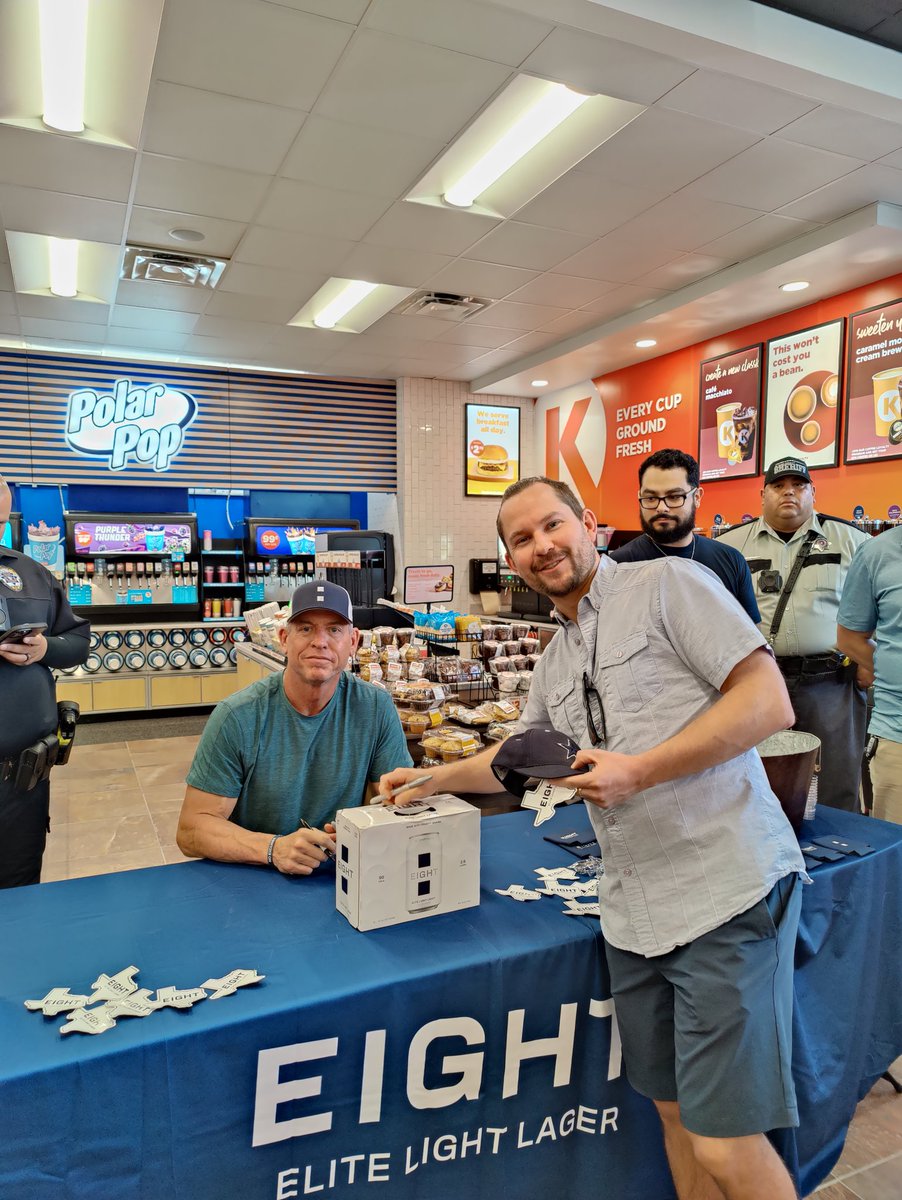 PPIZZ (@ppizz) on Twitter photo Got to meet <a href="/TroyAikman/">Troy Aikman</a> today <a href="/CircleKStores/">Circle K Stores</a> promoting his new beer #eightlightbeer out here in El Paso!! Real nice guy, a pleasure to meet you!! Got to meet <a href="/TroyAikman/">Troy Aikman</a> today <a href="/CircleKStores/">Circle K Stores</a> promoting his new beer #eightlightbeer out here in El Paso!! Real nice guy, a pleasure to meet you!!