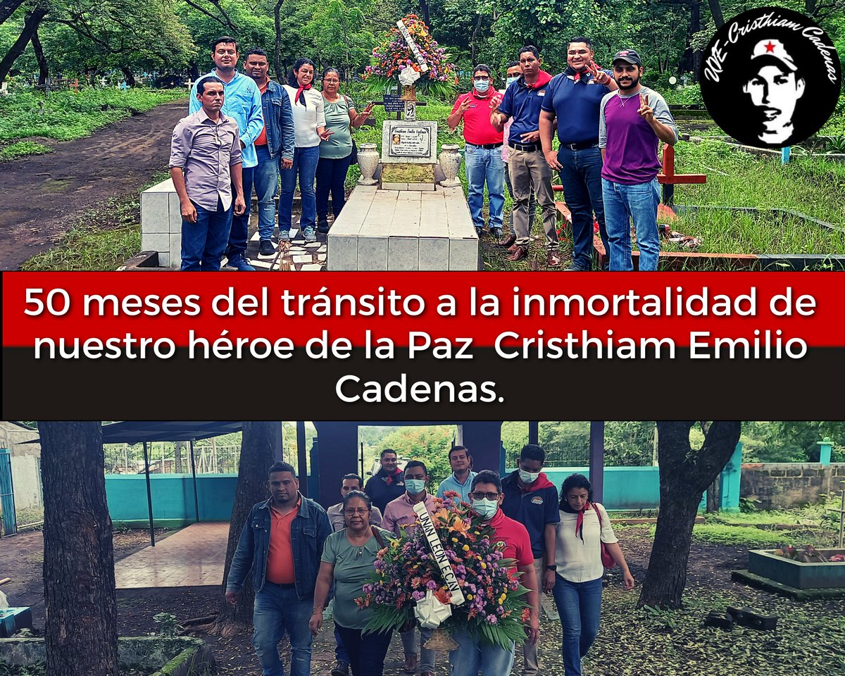 A 50 meses del tránsito a la inmortalidad de nuestro héroe de La Paz Cristhiam Emilio Cadenas, nuestra @CadenasUve te dice Presente, Presente, Presente ❤ 🖤 #LeonRevolucion #UnanLeonEcav