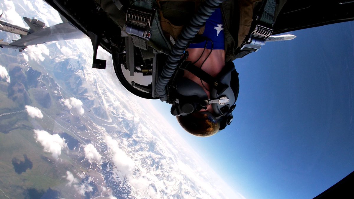 I see SNOW!  It's a 100 degrees in MN today but there's snow (in Alaska) if go up and look for it. 
btw: When inverted, are looking up, or down, when you look up? 
<a href="/usairforce/">U.S. Air Force</a> #F16 Red Flag-Alaska at <a href="/EielsonAirForce/">Eielson Air Force Base</a> <a href="/PACAF/">PACAF</a>