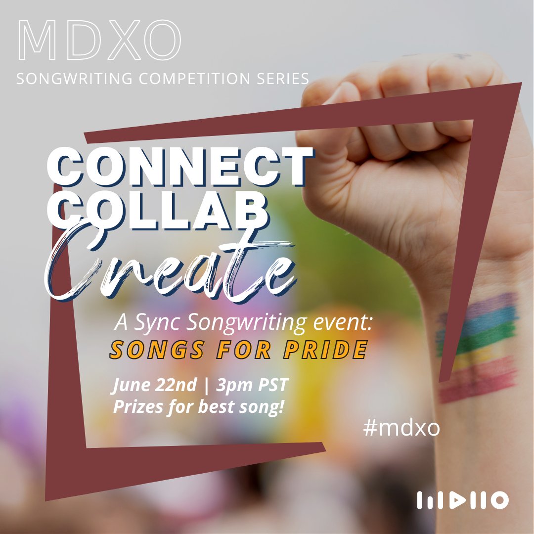 Join us on June 22nd at 3pm PST for our MDXO Pop-Up Songwriting event. 🎶

🔗 wearemdiio.com/mdxopopup

#musiclicensing #producer #musicproducer #beatmakerlife #indieartistmusic #newtalents #collabcreate #weareMDIIO
