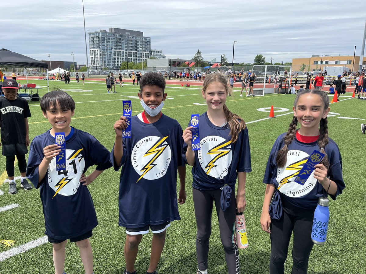 Lumen Christi athletes had a great day today at the @HCAA2017 North Halton Track &amp; Field Meet! Congratulations to all of you for representing Lumen Christi so well!  <a href="/lclightmilton/">Lumen Christi</a>