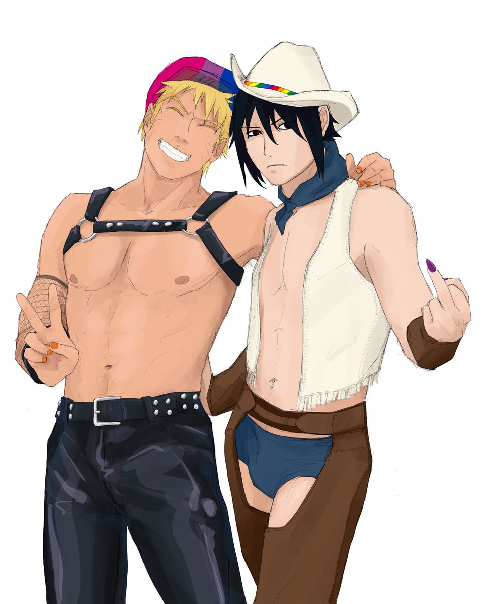 Almightyshadowc's tweet image. They’re on their way to the Konoha Pride festival 🤗

#sasunaru #narusasu #sns