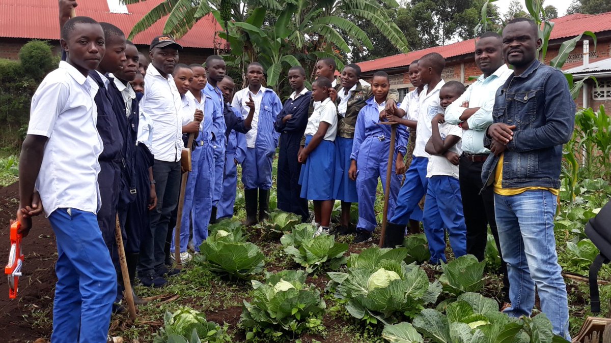IitaStep's tweet photo. The holidays are coming. the students of the STEP IITA club of the divine master institute, are preparing for the production of vegetables in the dry season to prepare for the 2022-2023. @NteranyaS @akin_adesina @IITA_CGIAR @CGIAR @noelmulinganya @omodola_ (Christophe Byake) https://t.co/Bg8oAlpqyw