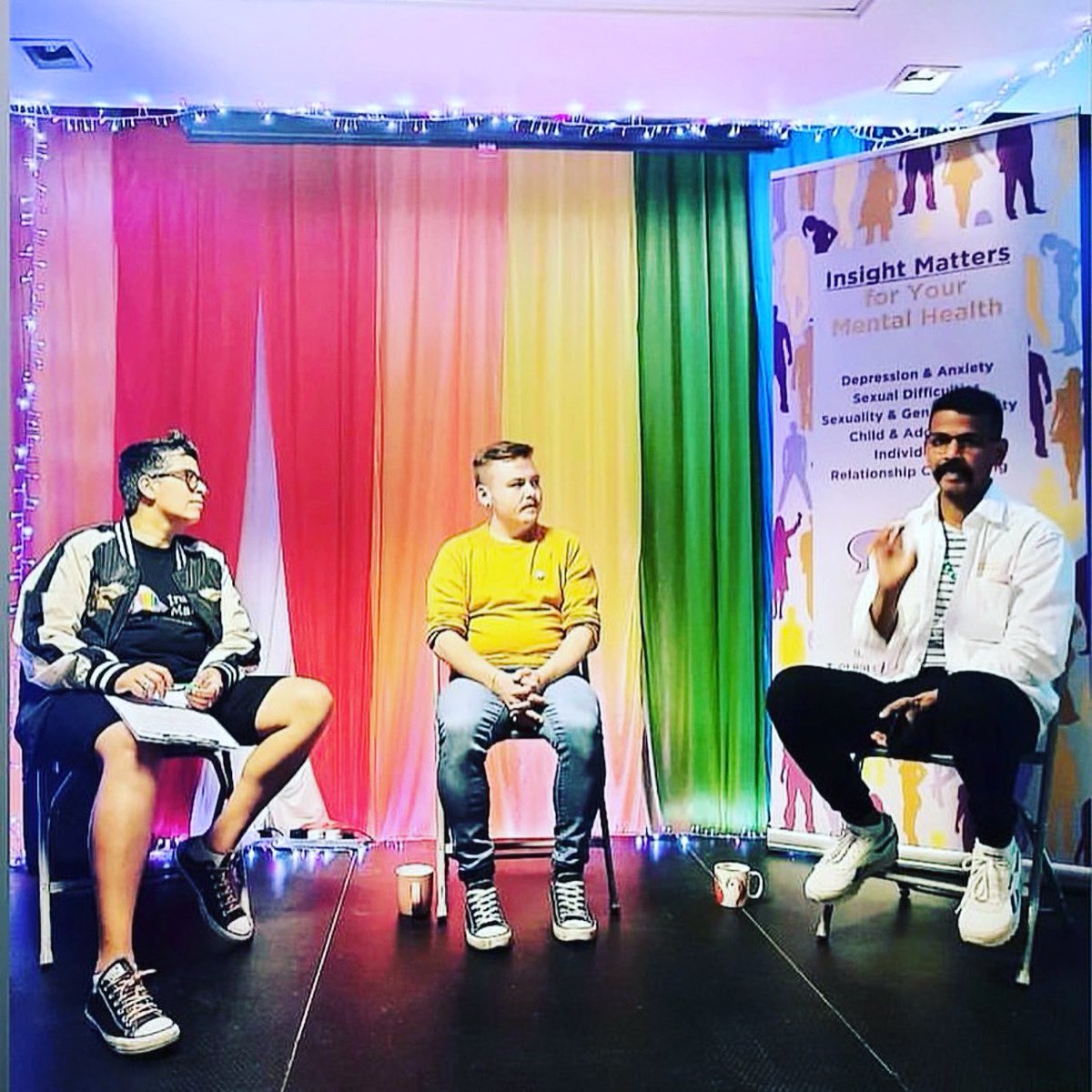 DilW's tweet photo. Great conversation this evening with TENI Health worker Noah Halpin & Pradeep Mahadeshwar about intersectionality & mental health.
#mentalhealth #intersectionlity
@TENI_Tweets @Noah_Halpin @dublinpride @dublinpridehub @PMhahadeshwar https://t.co/wzl9KWDBhE
