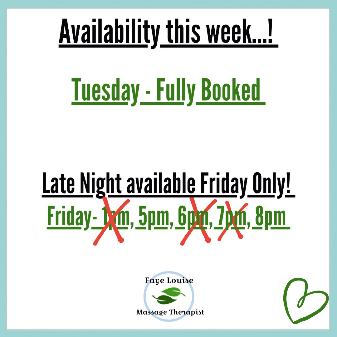 Faye Louise Massage Therapist (@fayetherapist) on Twitter photo 