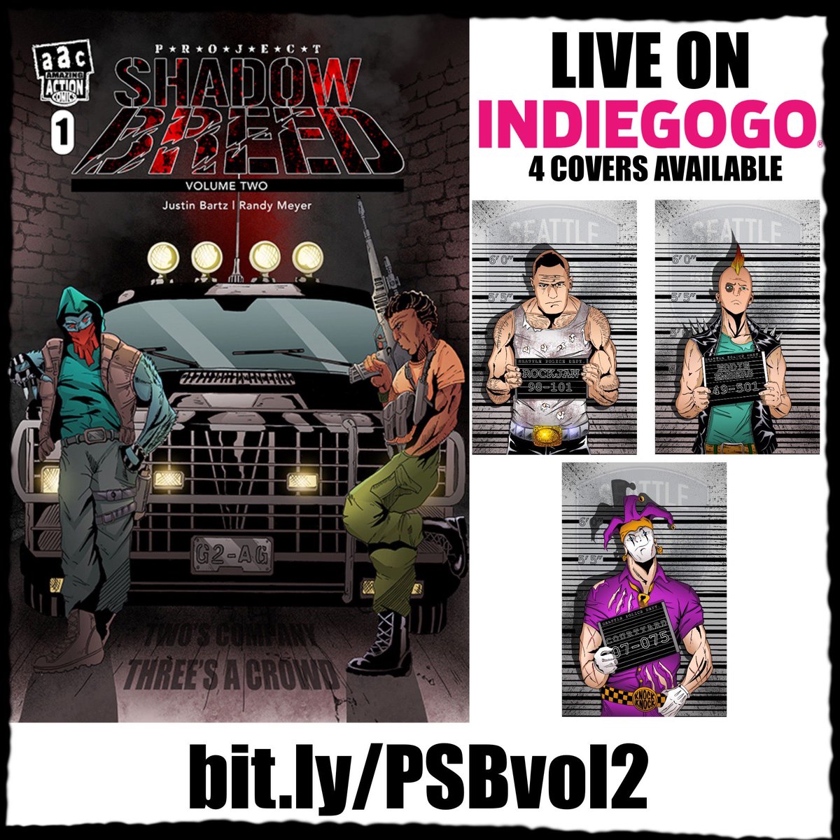 PeaklikeDante's tweet photo. We're live on #indiegogo &amp; we need your help &amp; support in bringing this comic to life! Project Shadow Breed Volume 2 kicks off right where PSB ended. PSB gives a scientific twist to the werewolf mythos while delivering a great action packed story. #indie  https://t.co/x0us5FwC8q https://t.co/bLhsJF8I8f