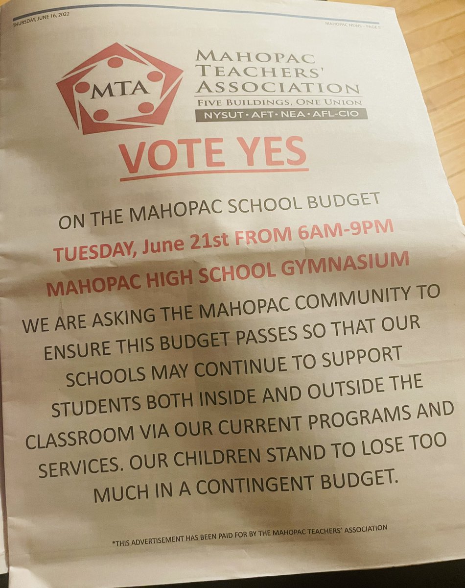 Mahopac TA tweet media