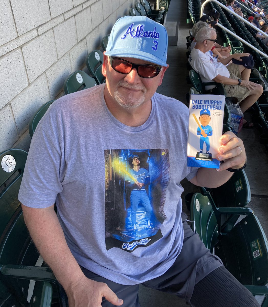 ASU_YOSEF83's tweet photo. Over the top excited to get my @DaleMurphy3 bobblehead tonight at Truist Park!!! https://t.co/2qHJtEg5O9