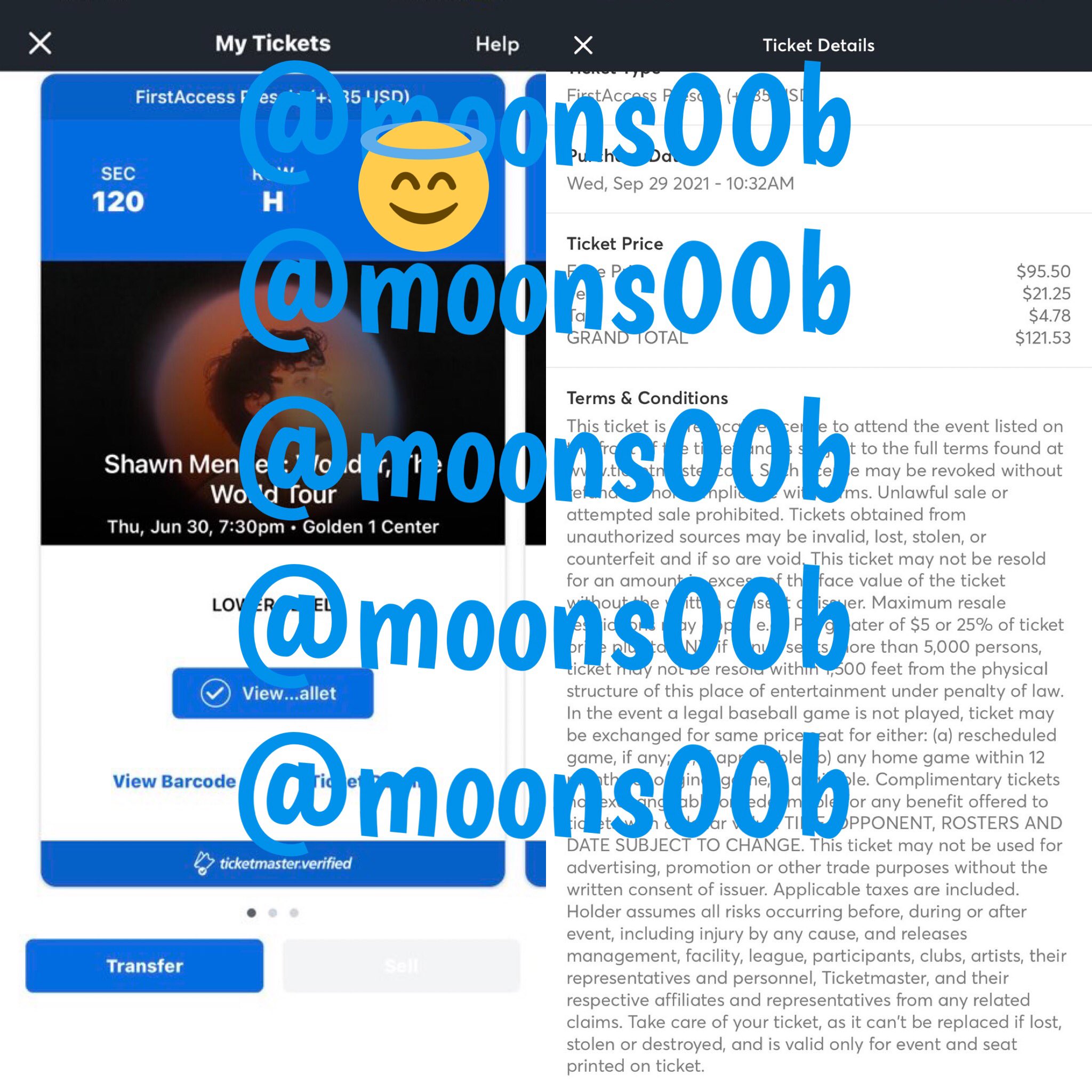 Handwritten Tickets 🦋 on Twitter "SACRAMENTO SHAWN MENDES fans