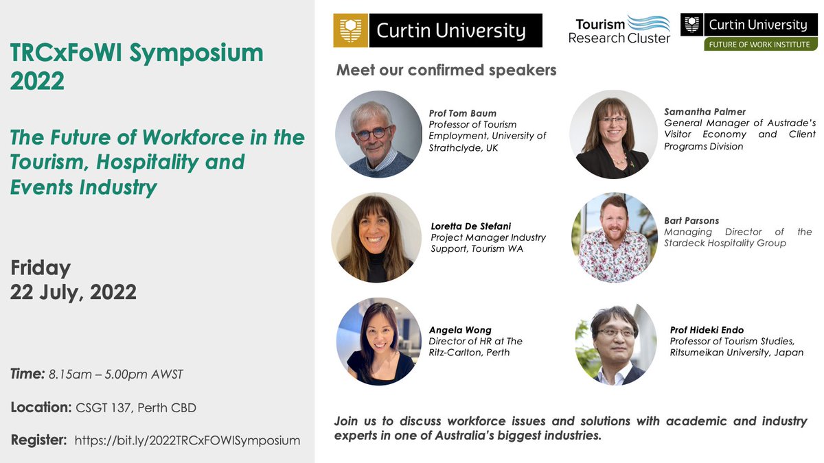 Curtin University's Tourism Research Cluster tweet media