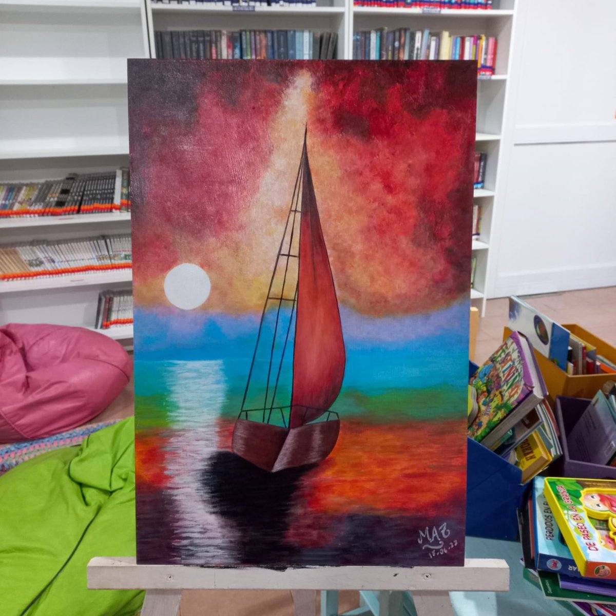 bpmocoreta's tweet photo. Hermoosos los cuadros del Taller de Pintura de adultos 
Excelente 👏👏👏
#biblioteca #arte #cultura #creatividad https://t.co/2GP08Nvao0