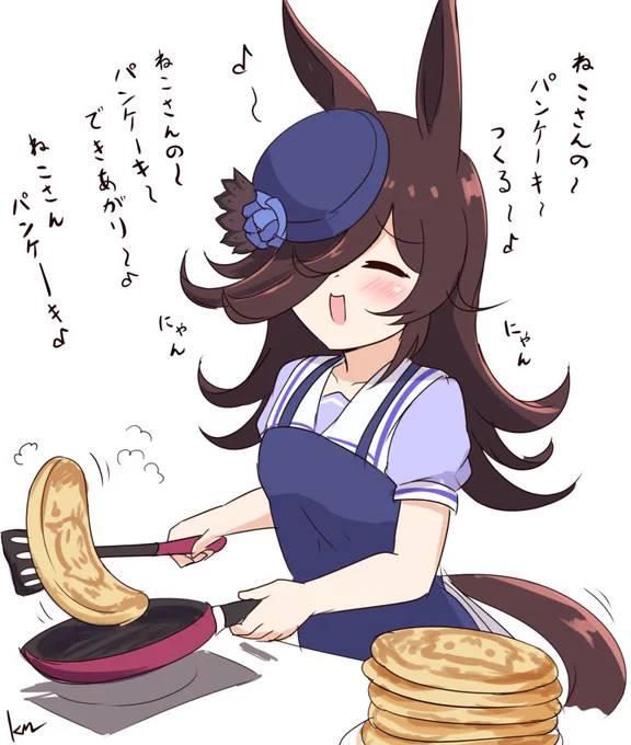 朝食クッキングライス🍳
#ウマ娘 #ウマ娘プリティーダービー 
#ライスシャワー 