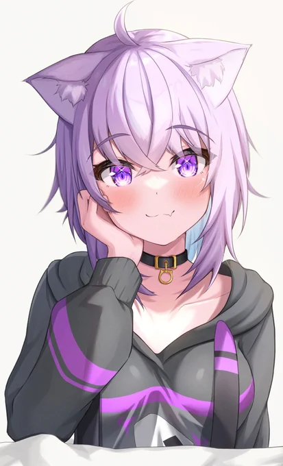 おかゆんが見てる🍙

#絵かゆ #猫又おかゆ 