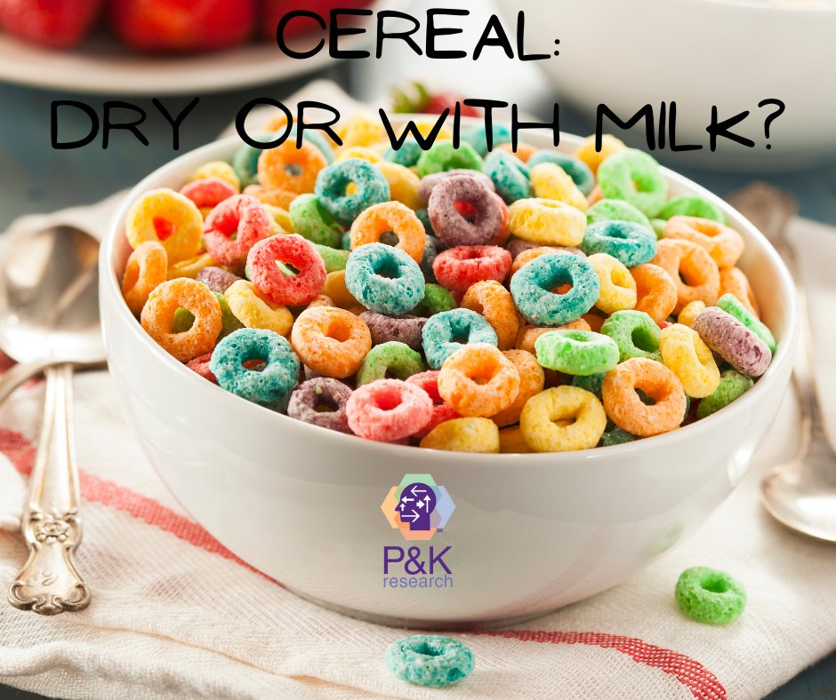 P&K Research on Twitter "Can you eat cereal dry or with milk? 