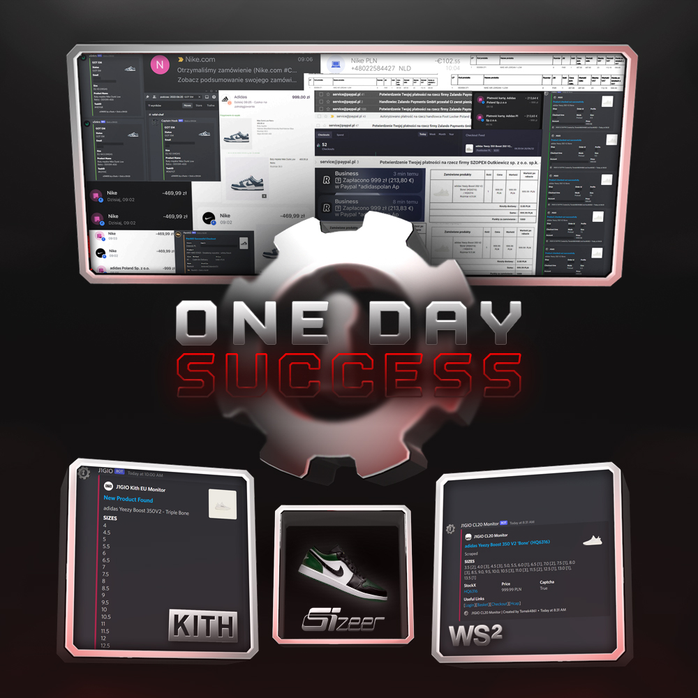 The last few months have been full of work, but we finally MADE IT
JIGIO Notify becomes a fact and we are proud of our members' first success.
Day No. 1 is over. We're looking forward to more drops! Keep your notifications on👀