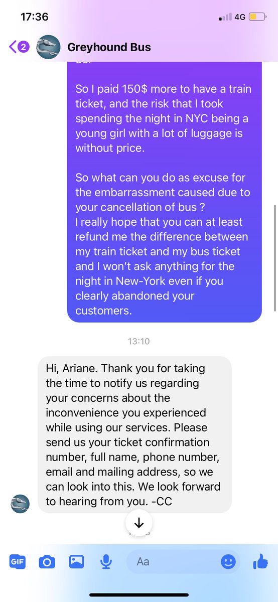 crushcoo's tweet photo. @GreyhoundBus 
Never again I’m so shocked by the inhumanity of this company. I thought die. 
#businUSA https://t.co/zBqe0M707i