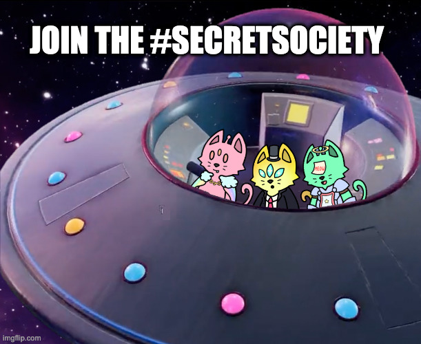 voudharry's tweet photo. The most ambitious @CosmicCats_ 's join the #SECRETSOCIETY! They are secretly preparing the launch of the @Cosmicverse_! Get here in time for 7/15/22! Later, they will be able to use the Stardust currency in the galaxy's eco-system! https://t.co/YfSU256bQO
