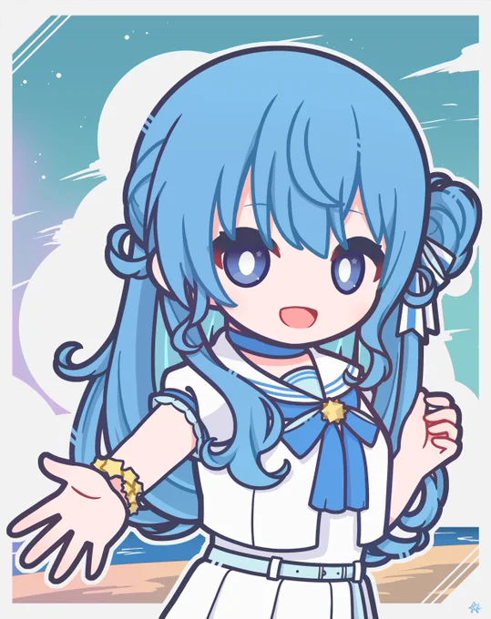 すいちゃんと海辺🌊🌟
#ほしまちぎゃらりー 