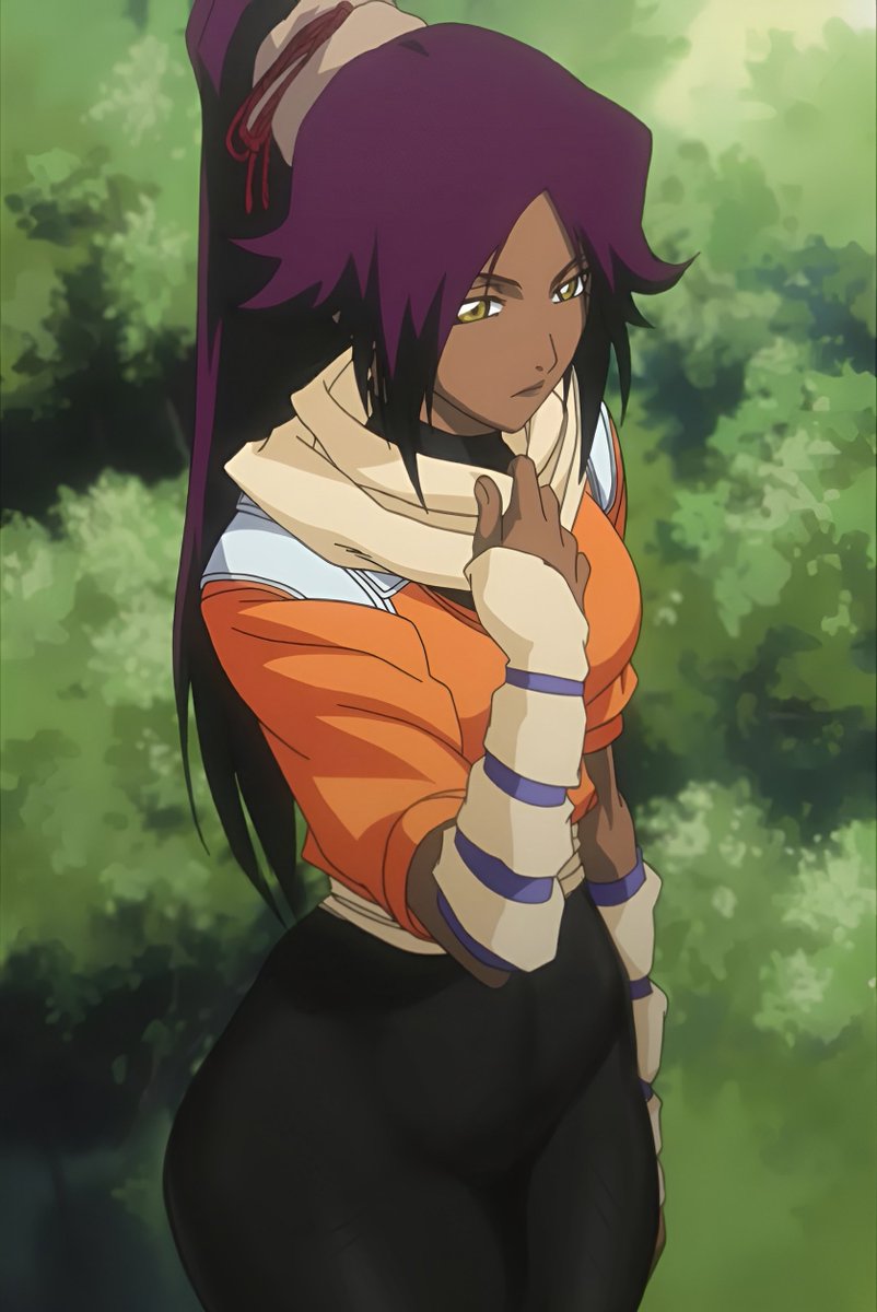 NomoArt's tweet photo. A fix I did for one of Yoruichi's anime panels, where I felt she looked a bit too scrawny. #BLEACH #Yoruichi  #anime https://t.co/1Vf1IS5RRG