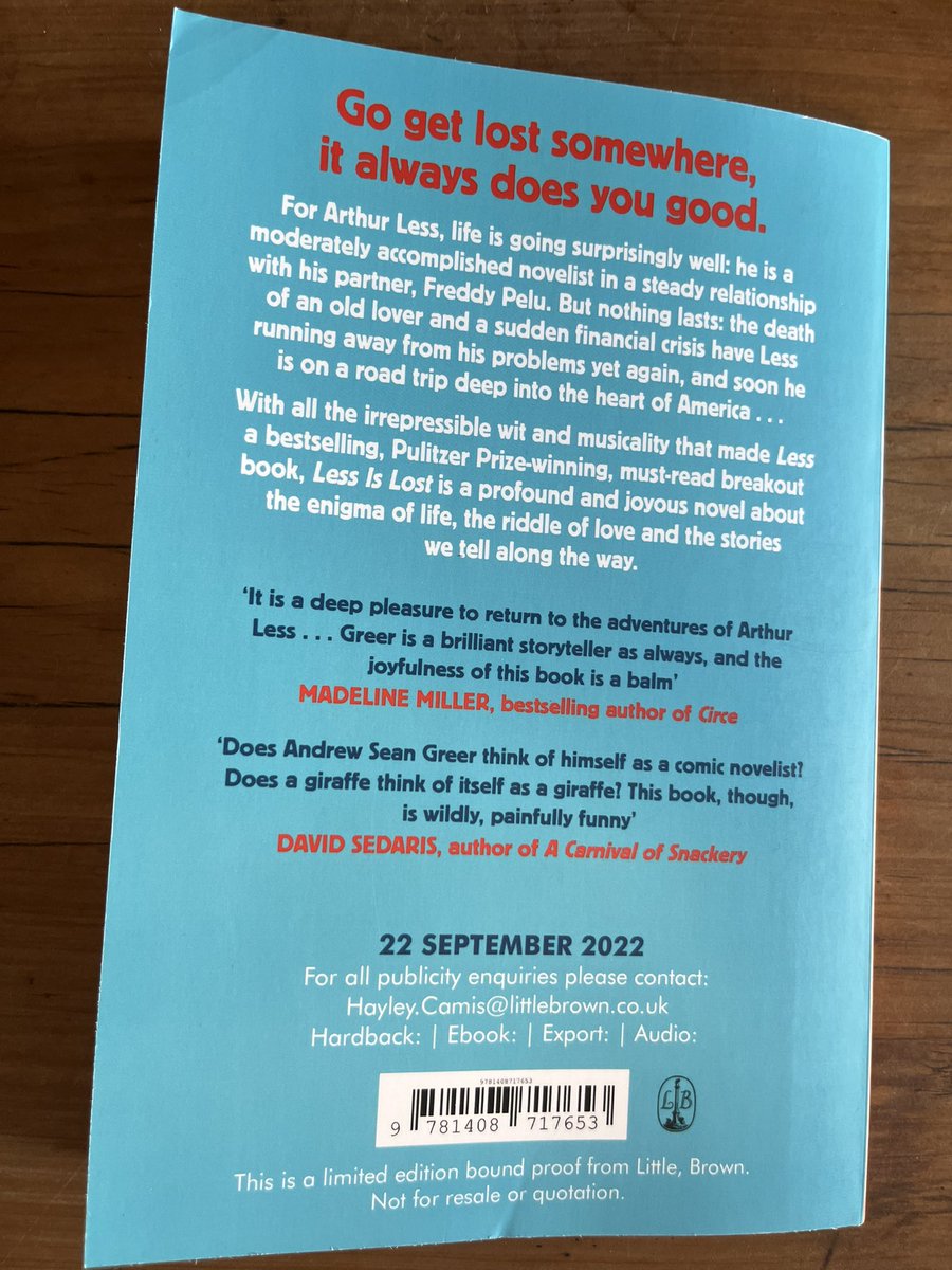 djpapilko's tweet image. I am enjoying hanging out with Arthur Less again #LessIsLost out Sept 22