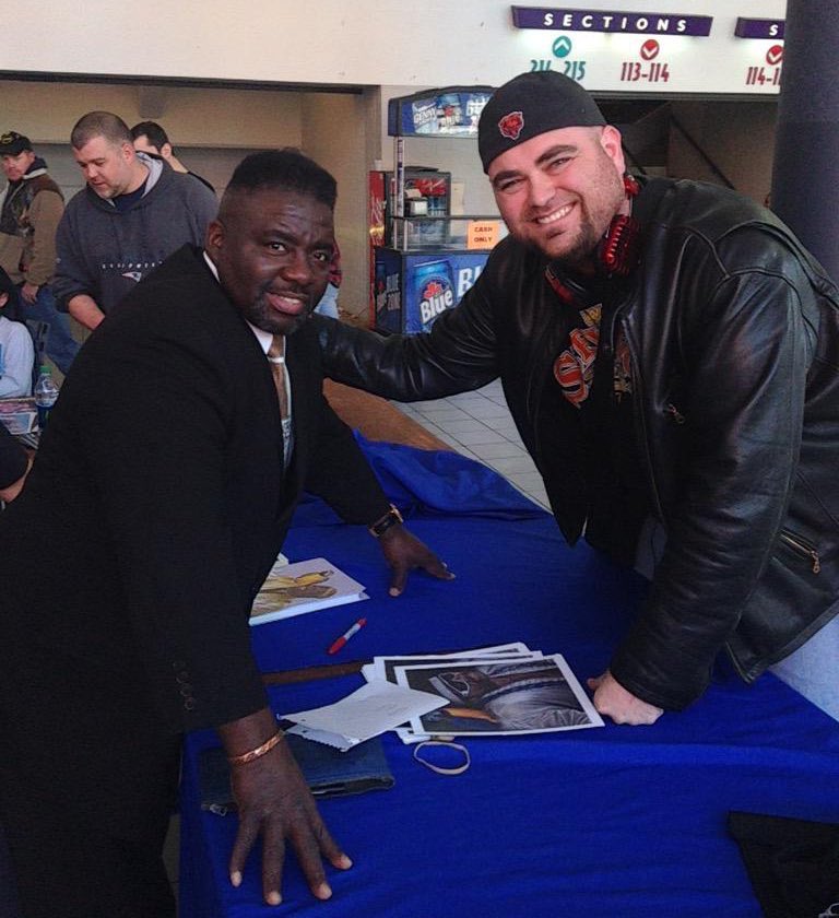 Happy 65th birthday to Koko B Ware. Here s this amazing photo of me and Koko at a hockey game in 2015 