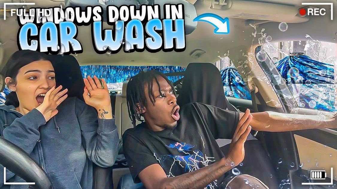 therealadriarna's tweet photo. Opening my boyfriend car window while we in the car wash 😂😂😂   https://t.co/m15Fn8KI3h https://t.co/VYQP2T5fup