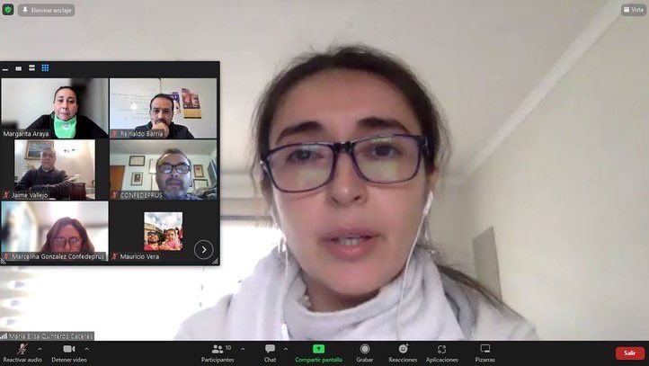 Directorio Nacional de #confedeprus se reunió esta tarde con la presidenta de la Convención Constitucional, <a href="/convencioncl/">Chile Convención</a> María Elisa Quinteros

#vamospormás 
#nuevaconstitución